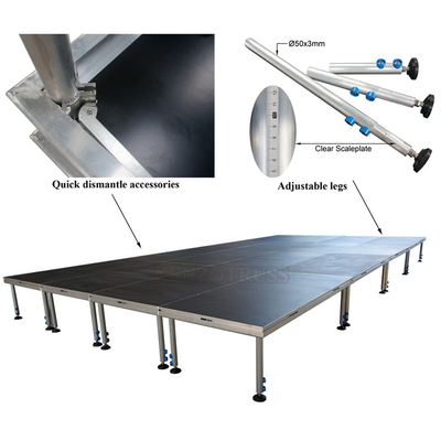 4ft X 8ft Staging Alloy Lighting Truss Portable Stage Platforms Wedding For Event