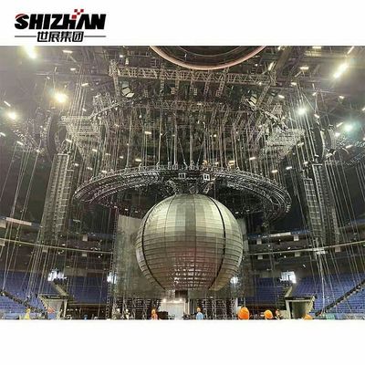LED Ball Long Span Truss Structure Heavy Duty Ceiling Lighting Truss