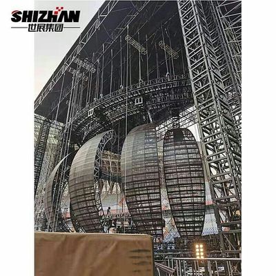 LED Ball Long Span Truss Structure Heavy Duty Ceiling Lighting Truss