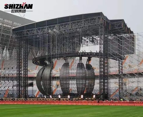 LED Ball Long Span Truss Structure Heavy Duty Ceiling Lighting Truss