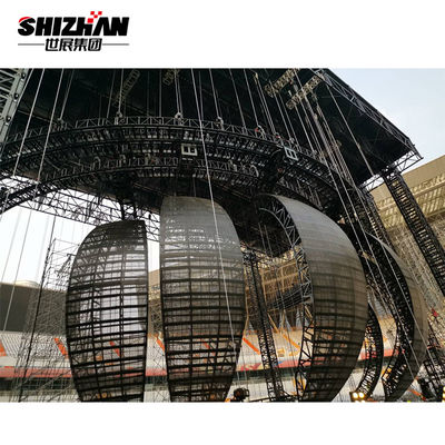 LED Ball Long Span Truss Structure Heavy Duty Ceiling Lighting Truss