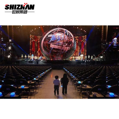 LED Ball Long Span Truss Structure Heavy Duty Ceiling Lighting Truss