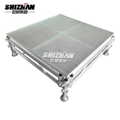 Aluminium wedding event glass stage