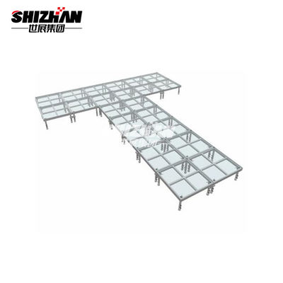 Portable Outdoor Glass Floor Wedding Dance Stage 1m 2m 4m Length