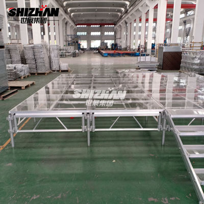 Portable Outdoor Glass Floor Wedding Dance Stage 1m 2m 4m Length