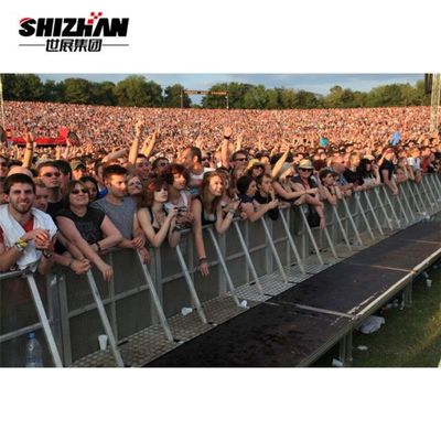 Aluminum Concert Crowd Control Barricade Lightweight 200*200mm
