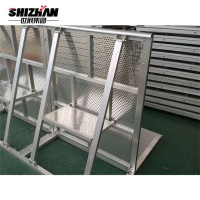 Aluminum Concert Crowd Control Barricade Lightweight 200*200mm