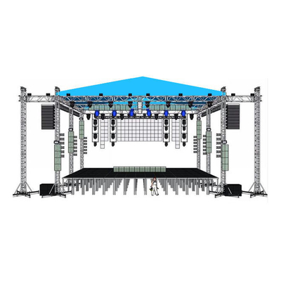 Aluminum Alloy Square Box Curved Canopy Event Truss Roof System