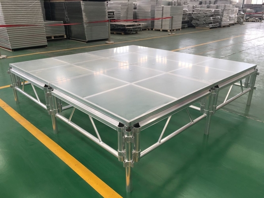 Aluminum Alloy Plywood Acrylic Glass Stage Anti Slip Black 15mm