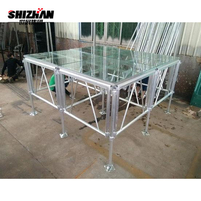 Aluminum Alloy Plywood Acrylic Glass Stage Anti Slip Black 15mm