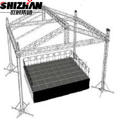 Portable Outdoor Concert Stage Truss Aluminum Rotating Lighting Truss For Concert Event