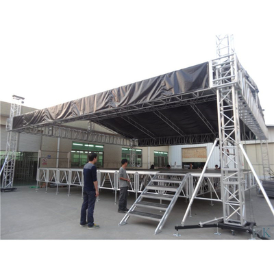 Flat Aluminum Lighting Truss Bolt type Electric galvanized