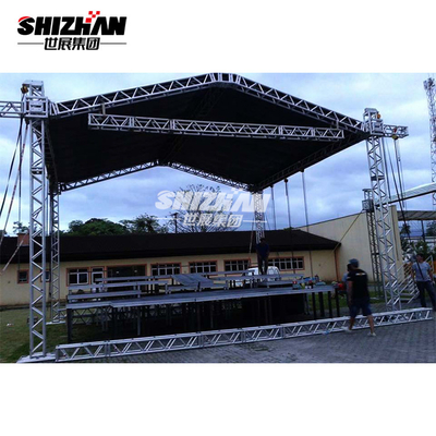 Portable Outdoor Concert Stage Truss Aluminum Rotating Lighting Truss For Concert Event