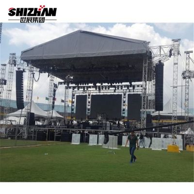 300*300mm 2m Length Aluminium Lighting Truss With Height Adjustable Wooden Stage