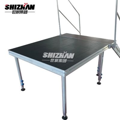 outdoor led stage with rails rental