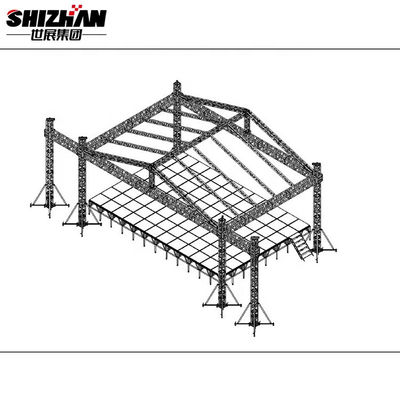 Easy Install Podium Aluminum Stage Platforms Dancing Lighting Booth Truss