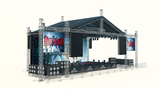 Aluminum Alloy Square Box Curved Canopy Event Truss Roof System