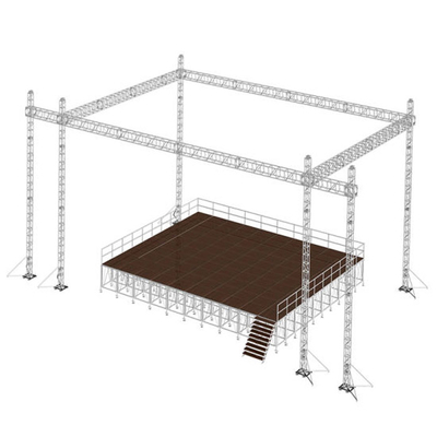 Aluminum Alloy Square Box Curved Canopy Event Truss Roof System